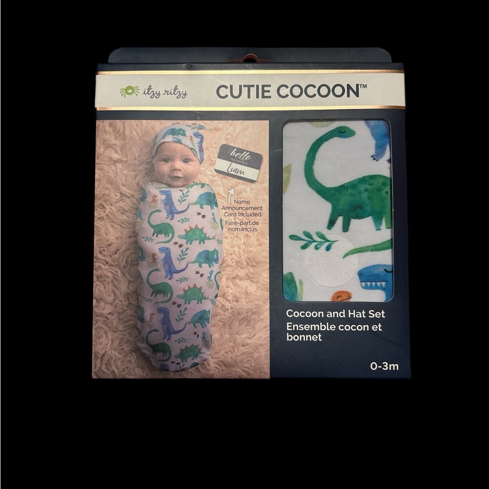 Itsy Ritsy Take me home dinosaur cocoon set NWT